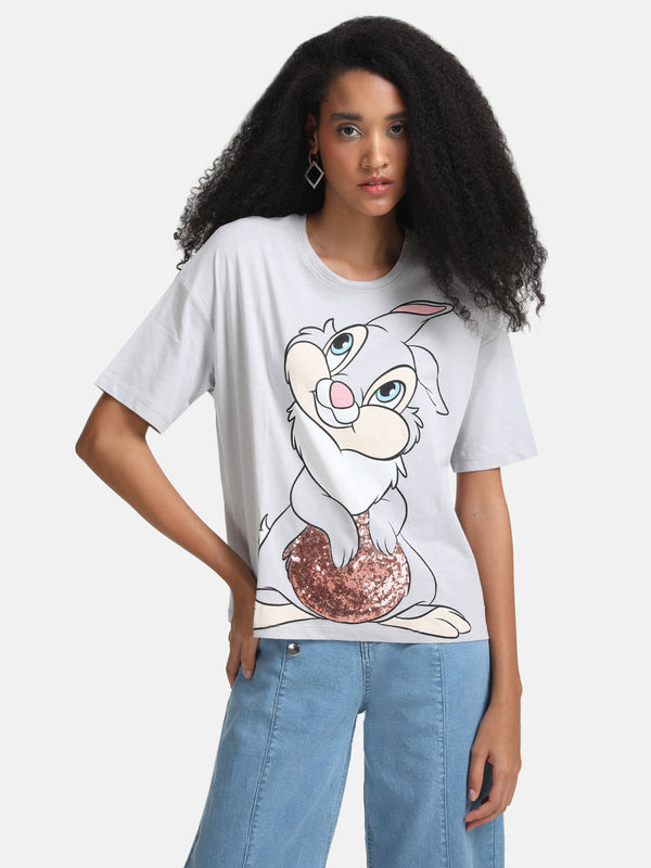 Bunny Â© Disney Printed T-Shirt With Sequin Work