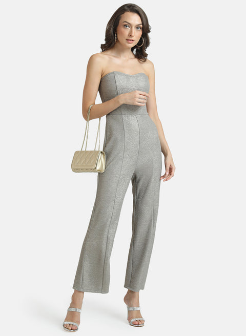 Tube Jumpsuit With Princess Lines