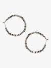 Jeweled Halo Hoop Earrings