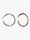 Jeweled Halo Hoop Earrings