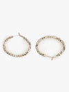 Jeweled Halo Hoop Earrings