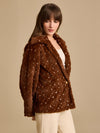 Sequin Fur Jacket