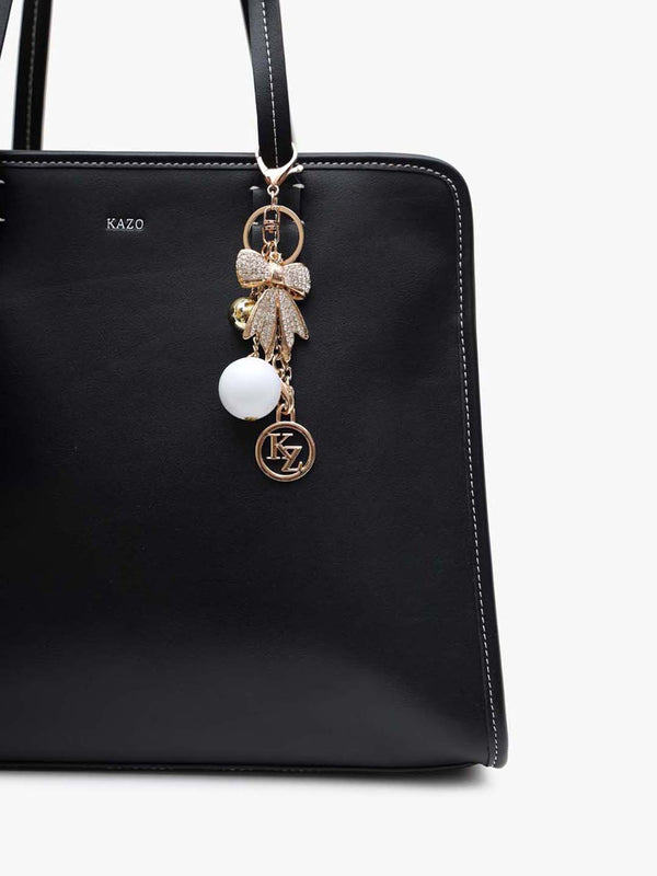 Sira embellished bow Bag Charm