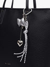 Ovrin Bow And Heart Bag Charm