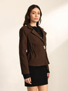 Potting Soil Peplum Jacket