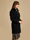 Overcoat With Lapel Embellishment