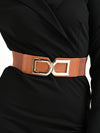 Metal Buckle Broad Elasticated Belt