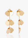 Kazo Fiorix Golden Petal Drop Earrings