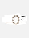 Embellished Buckle Broad Belt