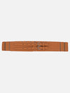 Faux Leather Elasticated Belt