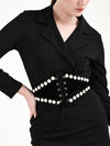 Pearl Detail Broad Corset Belt