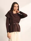 Matte Jacket With Belt