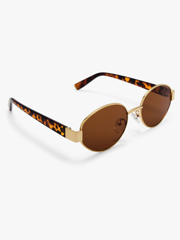 Muse Oval Metal Sunglasses