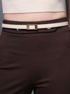 Linear Square Buckle Belt