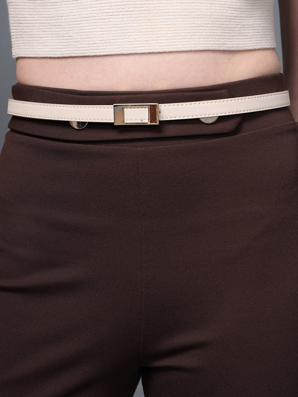 Linear Square Buckle Belt