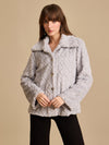 Sequin Fur Jacket
