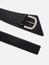 Embellished Buckle Broad Belt