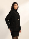 Sepia Jacket With Removable Scarf