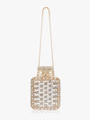 Crystal Studded Flask Clutch