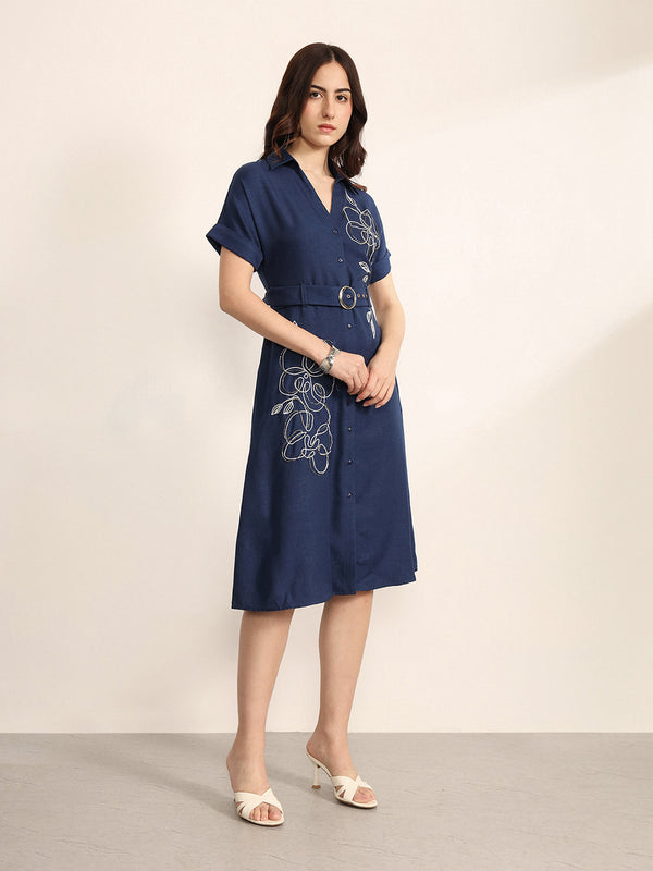 Concord Midi Dress With Belt