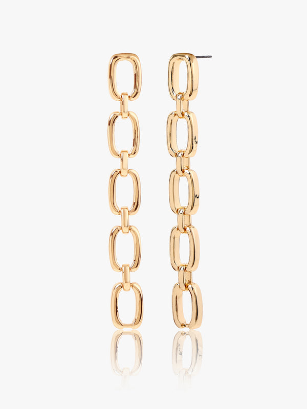 Chained Elegance Drop Earrings