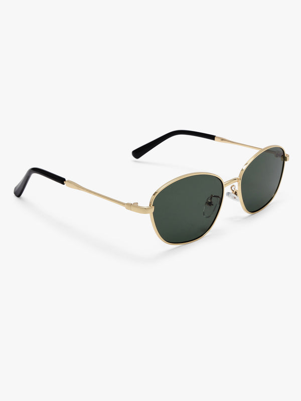 Round Haze Metal Sunglasses