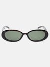Soft Sculpt Oval Sunglasses