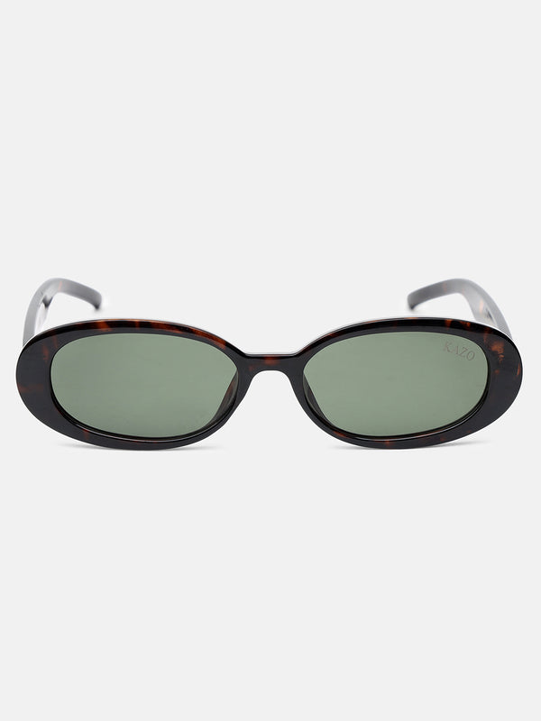 Soft Sculpt Oval Sunglasses