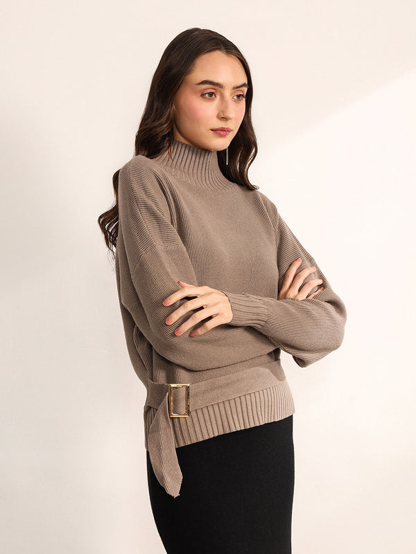 Kelp Winter Top With Belt