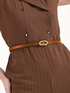 Irregular Buckle Thin Belt
