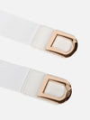 Metal Buckle Broad Elasticated Belt