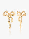 Golden Knot Bow Earrings