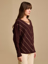 Emebellished Batwing Sleeve Pullover