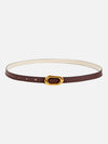 Irregular Buckle Thin Belt