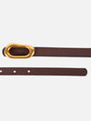 Irregular Buckle Thin Belt