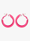 Dainty Pink Hoop Earrings