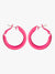 Dainty Pink Hoop Earrings