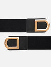 Metal Buckle Broad Elasticated Belt