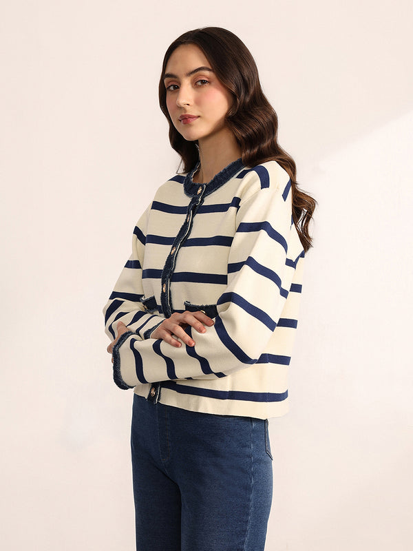 Chambray Cardigan