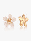 Kazo Floral Pearl Stud Earrings