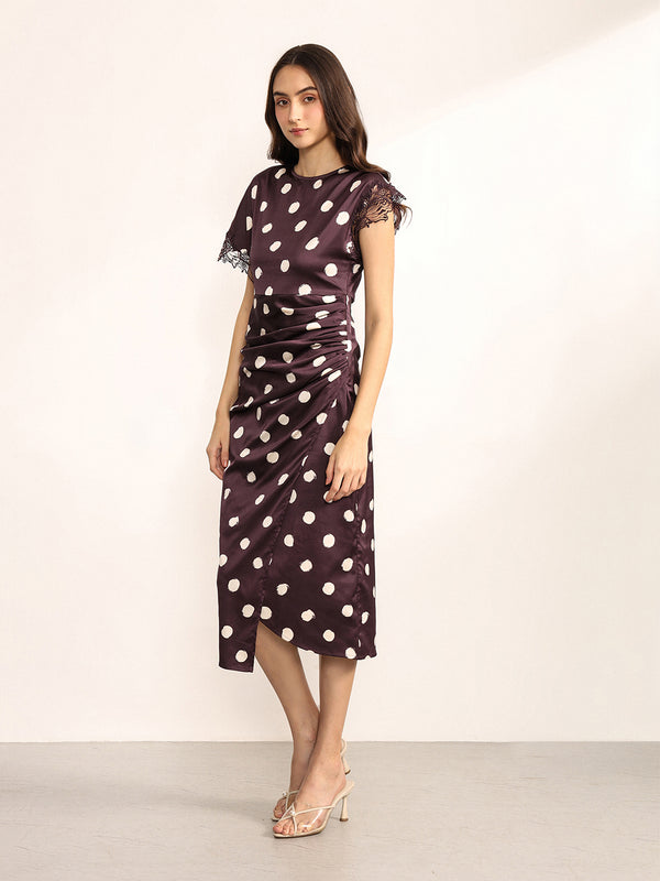 Spotty Midi Dress