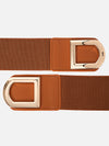 Metal Buckle Broad Elasticated Belt