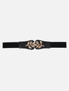 Leaf Buckle Elasticated Belt