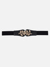 Leaf Buckle Elasticated Belt