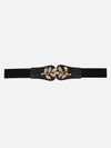 Leaf Buckle Elasticated Belt