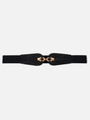 Interlock Buckle Faux Leather Belt