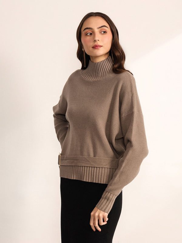 Kelp Winter Top With Belt