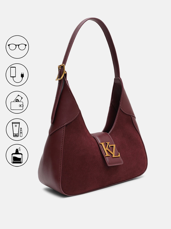 Kazo Aurelian Suede Hobo Bag