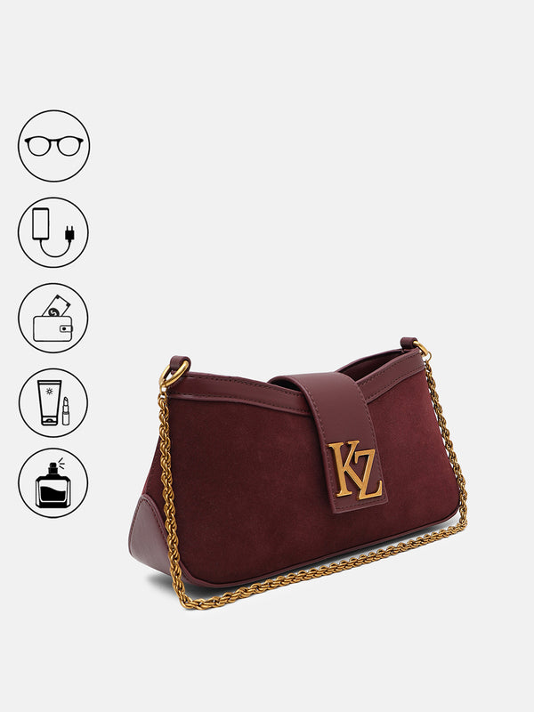 Kazo Aurelian Suede Shoulder Bag