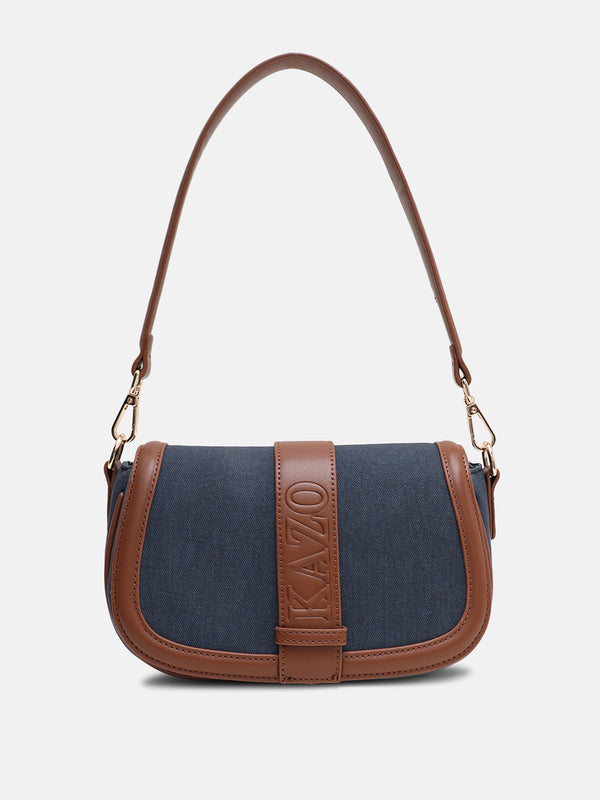 Kazo Arla Denim Shoulder Bag
